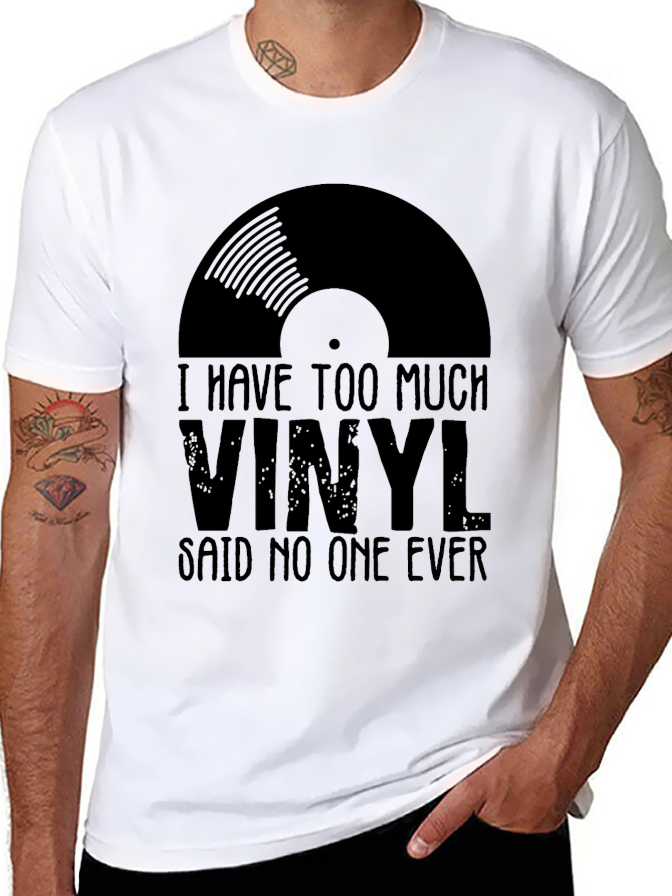 Vinyl Record Graphic T-Shirt - Music Lover Tee