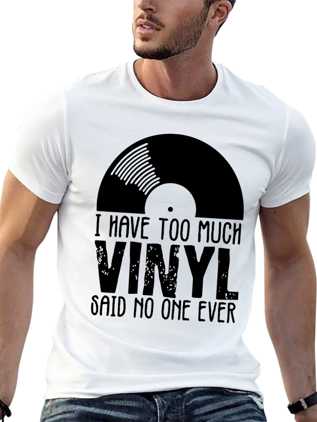Vinyl Record Graphic T-Shirt - Music Lover Tee