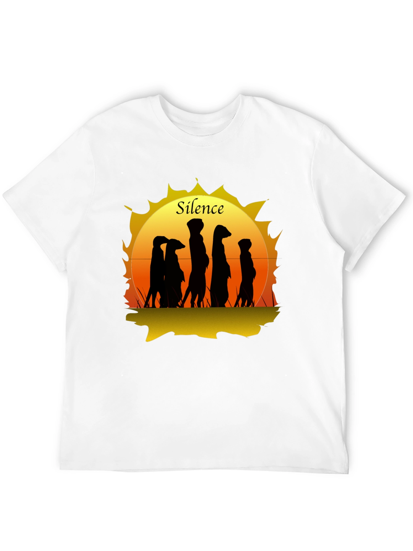 Silence Meerkat Graphic T-Shirt