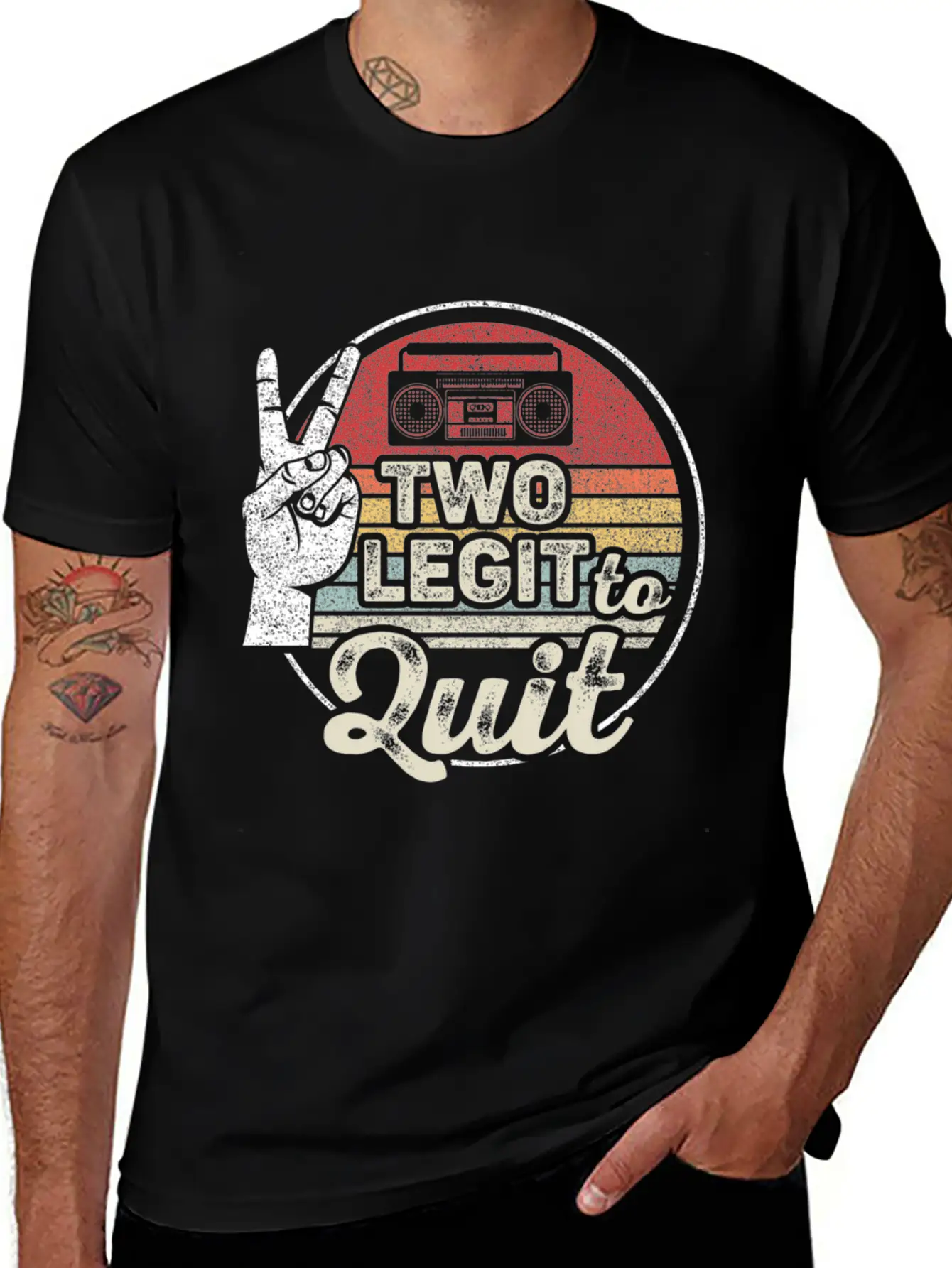 2Nd Hip Hop Theme Two Legit To Quit Essential Cotton Tee For Daily Outfits – Unisex Style