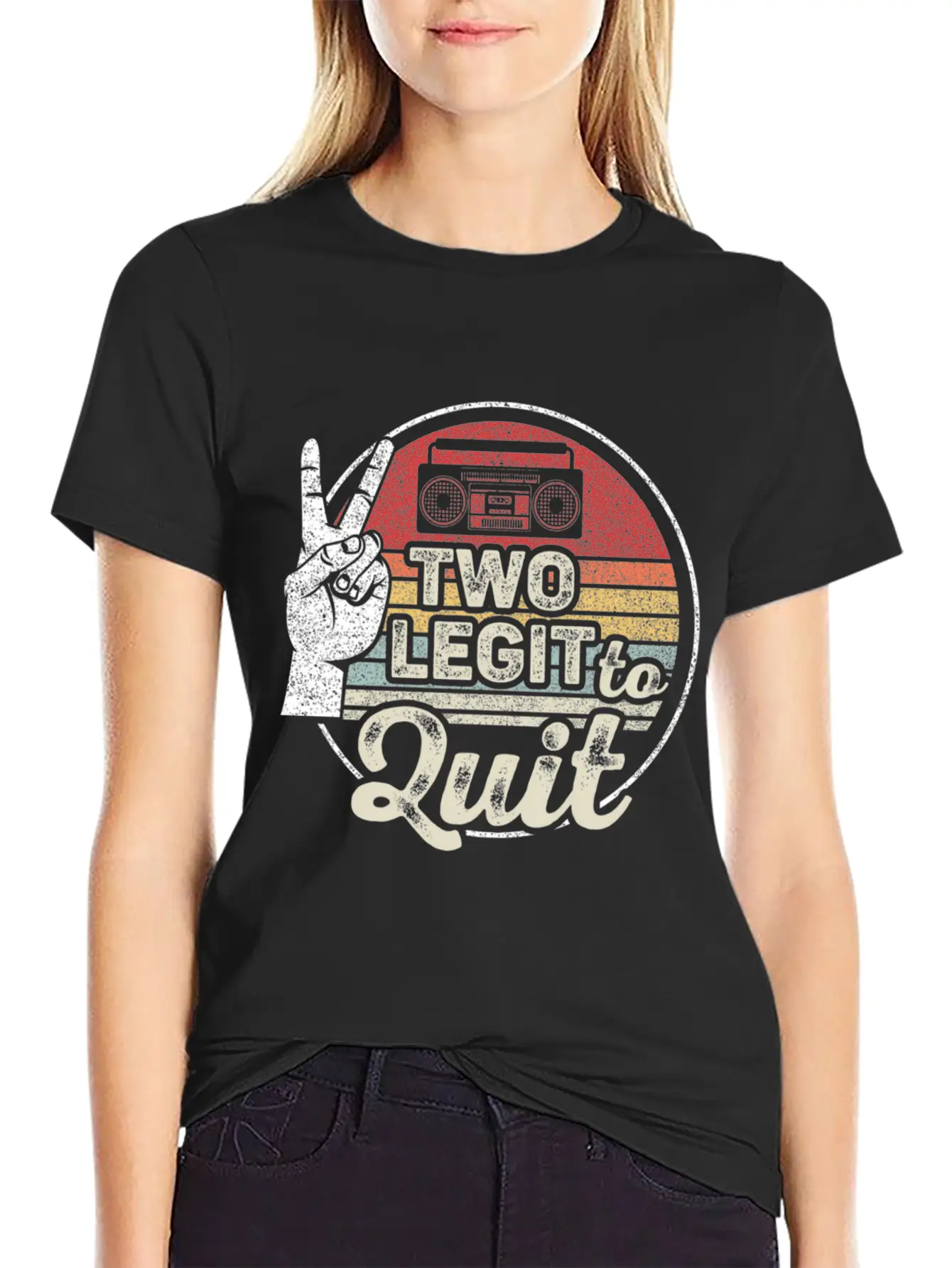 2Nd Hip Hop Theme Two Legit To Quit Essential Cotton Tee For Daily Outfits – Unisex Style