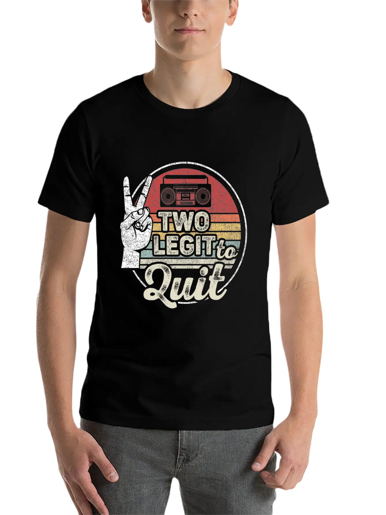 2Nd Hip Hop Theme Two Legit To Quit Essential Cotton Tee For Daily Outfits – Unisex Style