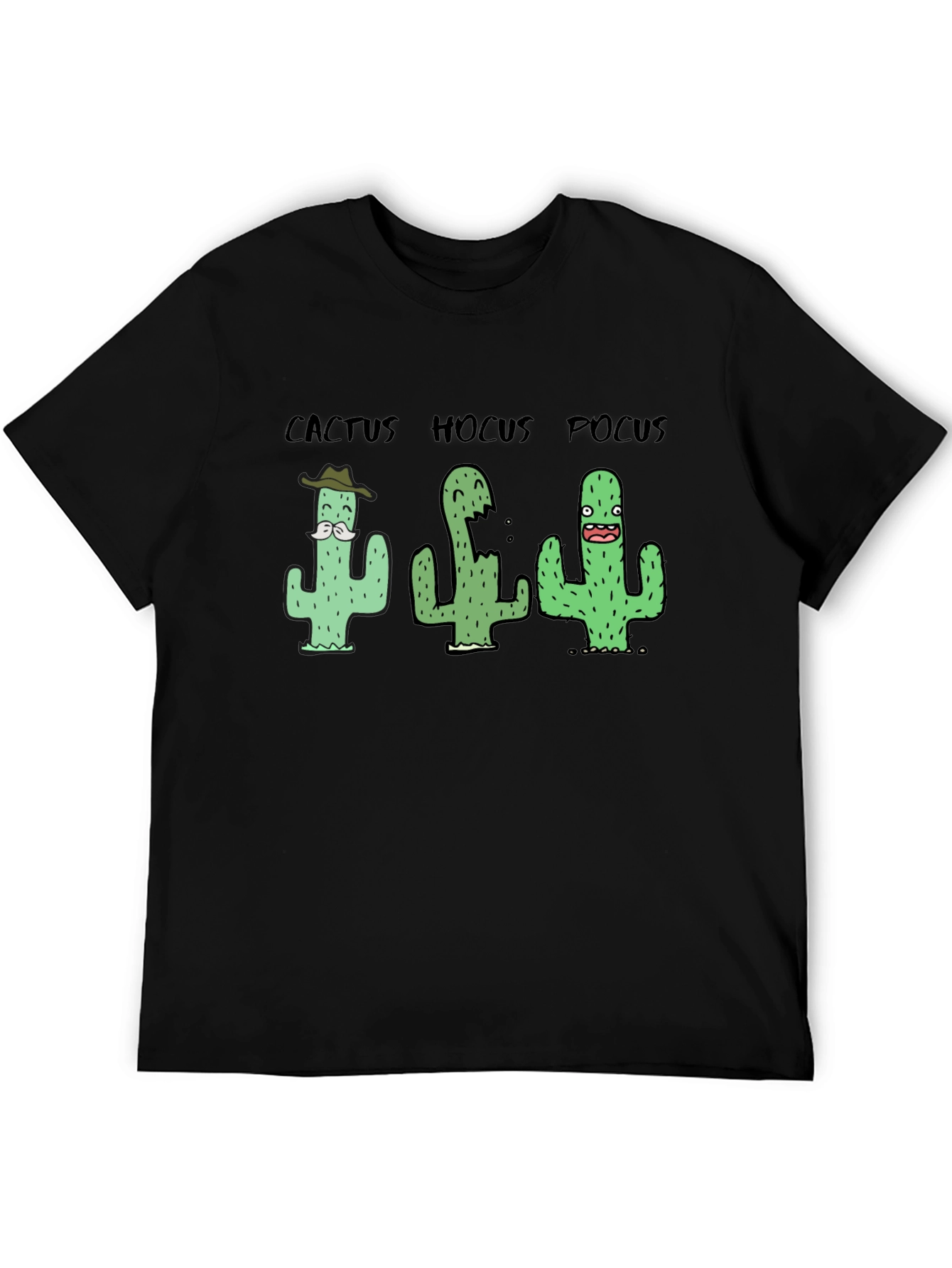 Cactus Hocus Pocus Black T-Shirt