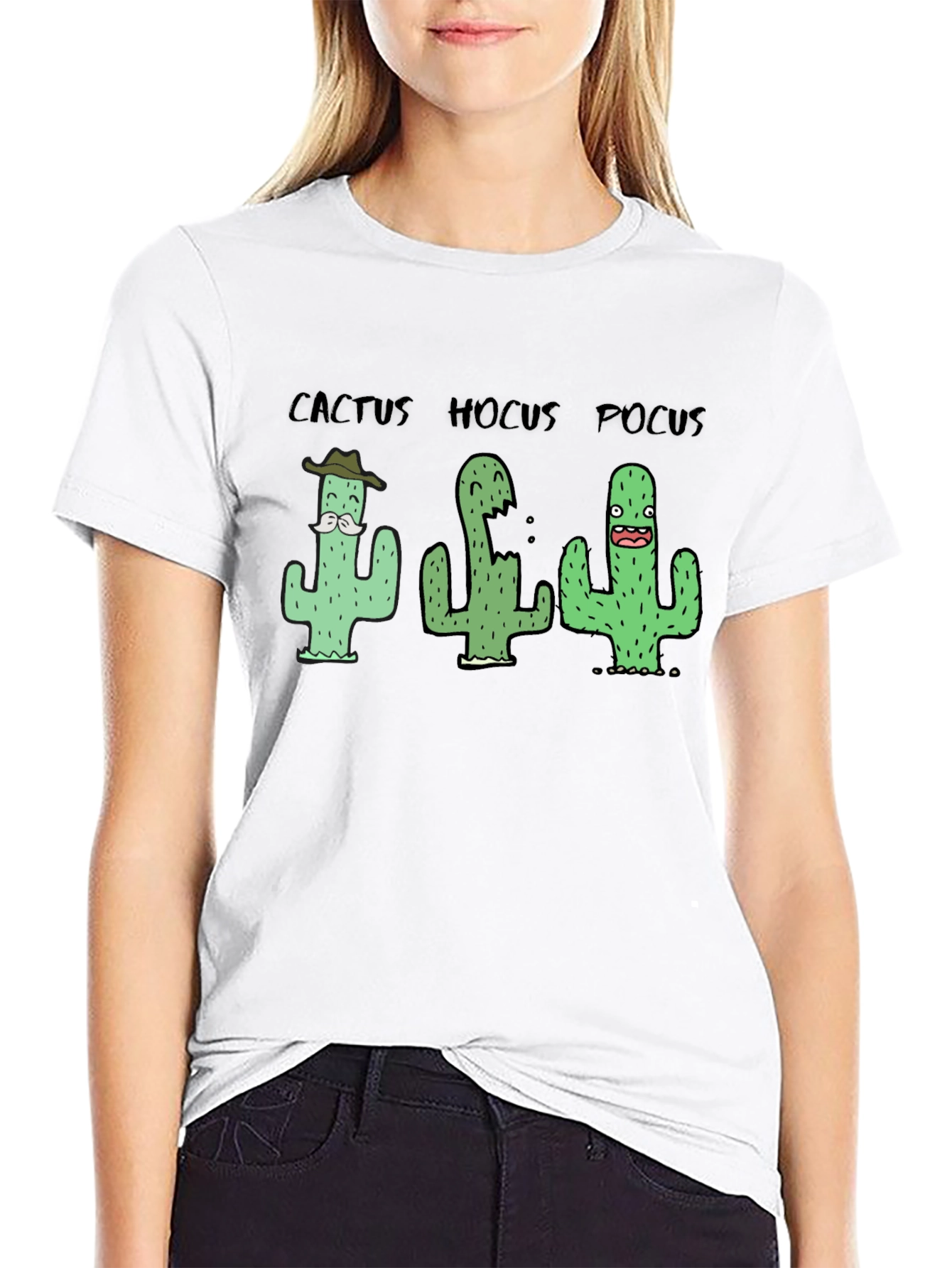 Cactus Hocus Pocus Black T-Shirt