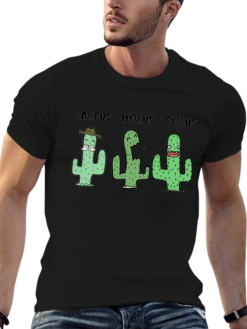 Cactus Hocus Pocus Black T-Shirt