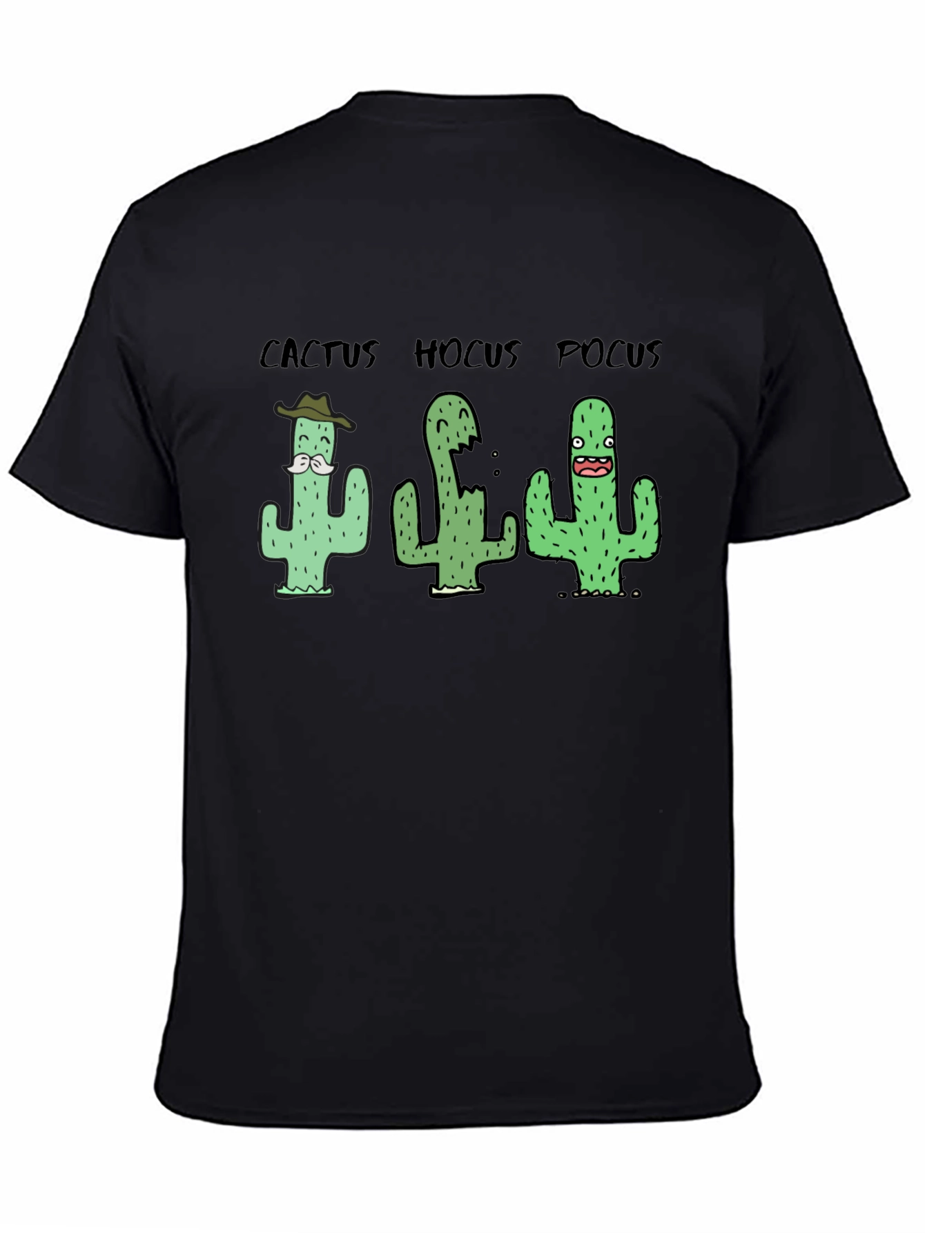 Cactus Hocus Pocus Black T-Shirt