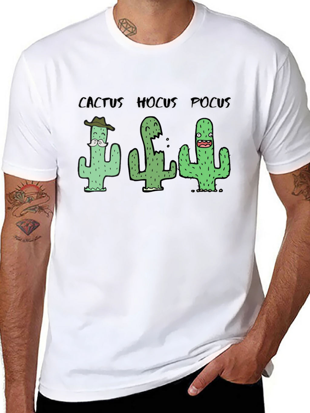 Cactus Hocus Pocus Black T-Shirt