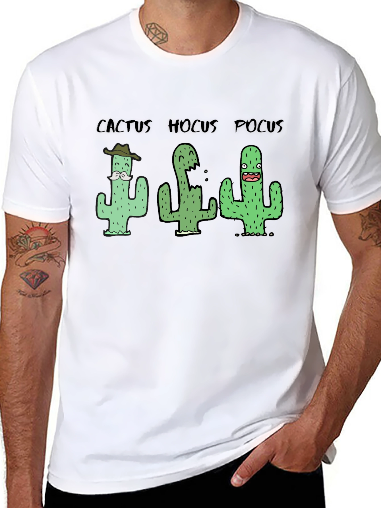 Cactus Hocus Pocus Black T-Shirt