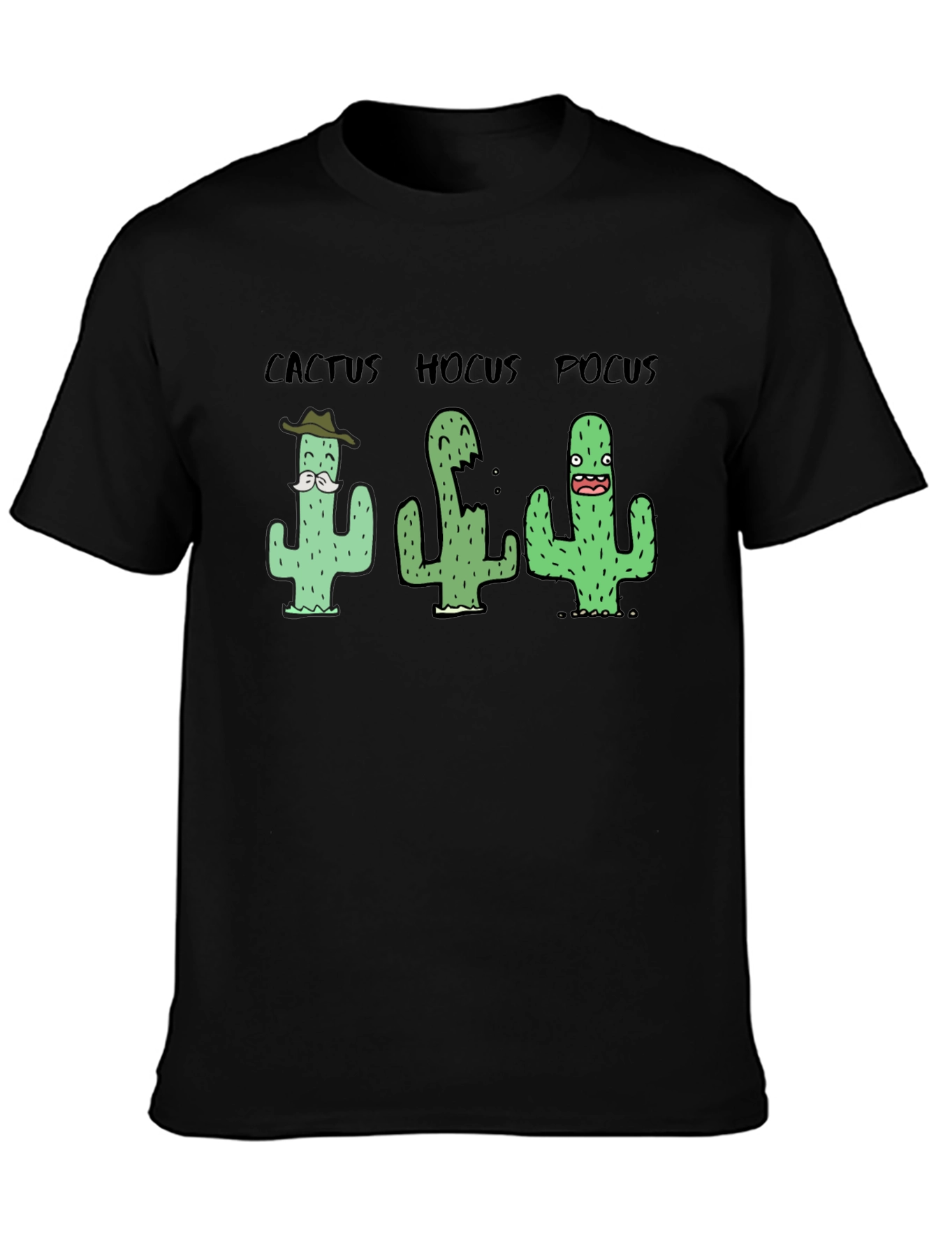 Cactus Hocus Pocus Black T-Shirt