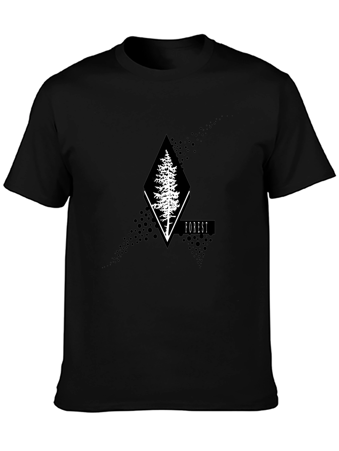 Nature Inspired Graphic Tee - Forest Design