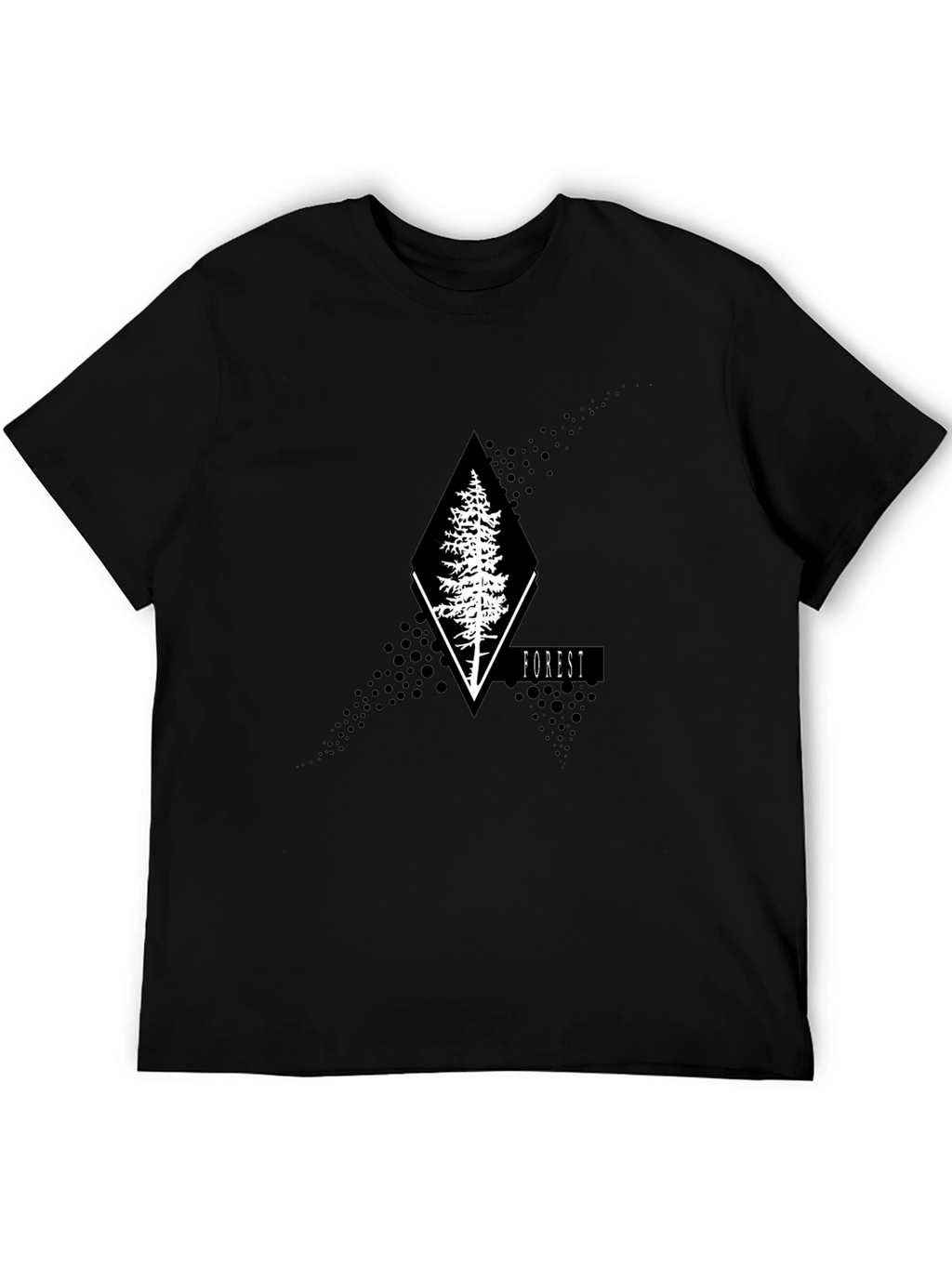 Nature Inspired Graphic Tee - Forest Design