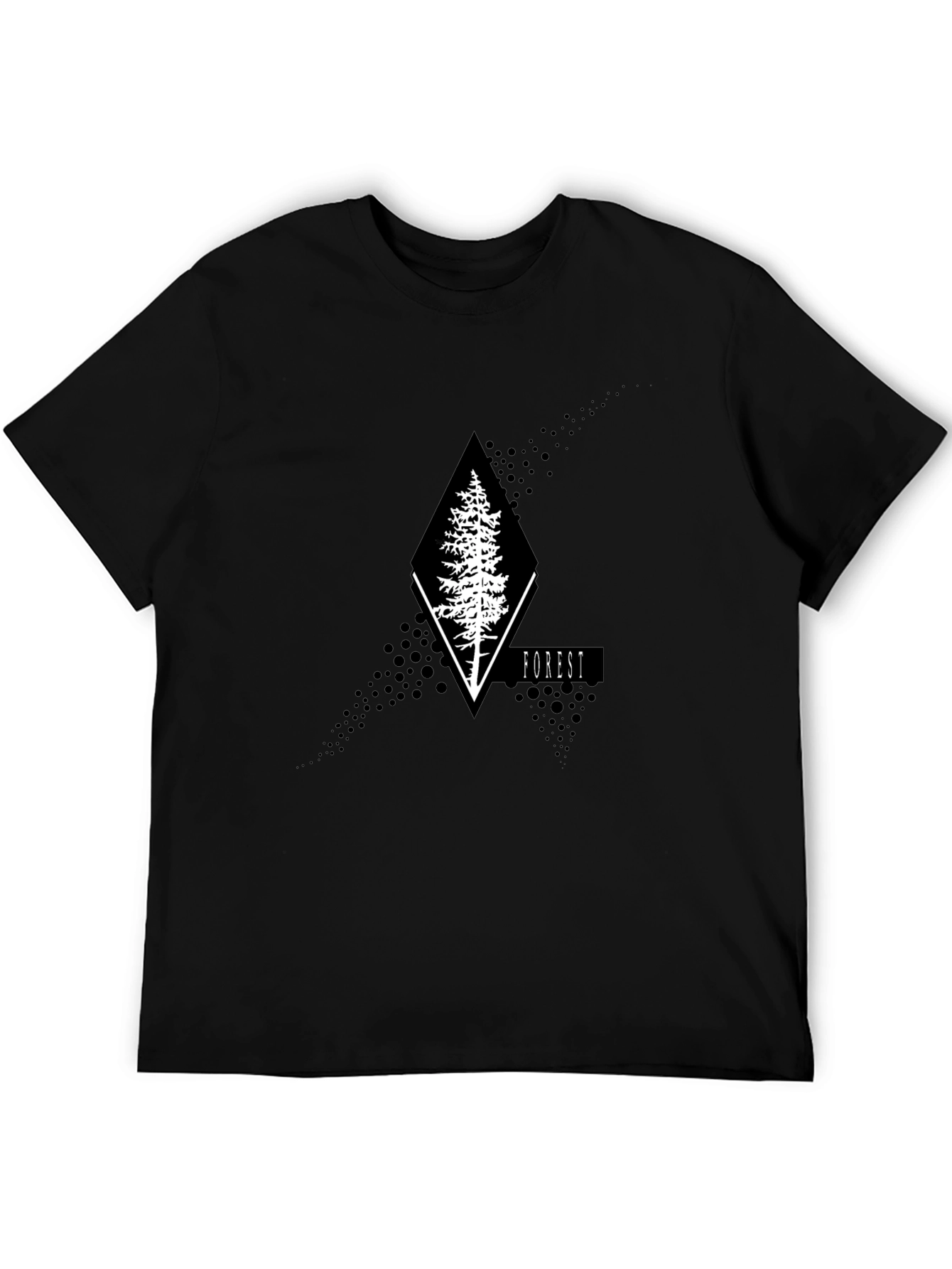 Nature Inspired Graphic Tee - Forest Design