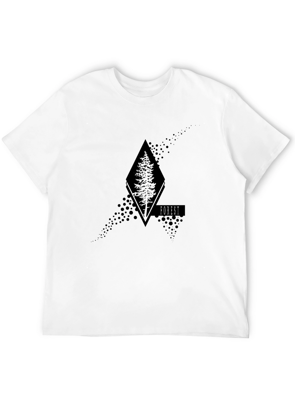 Nature Inspired Graphic Tee - Forest Design