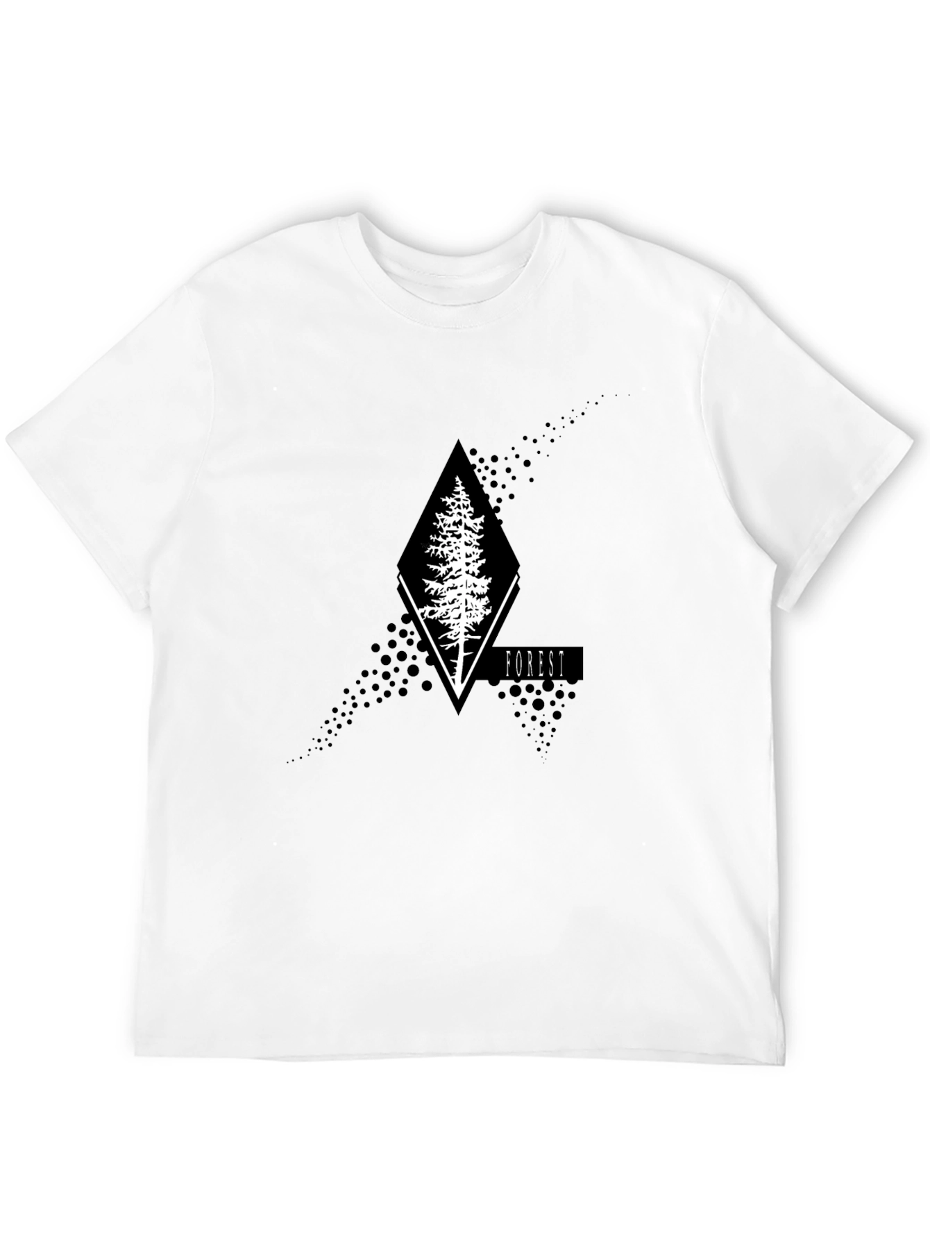 Nature Inspired Graphic Tee - Forest Design
