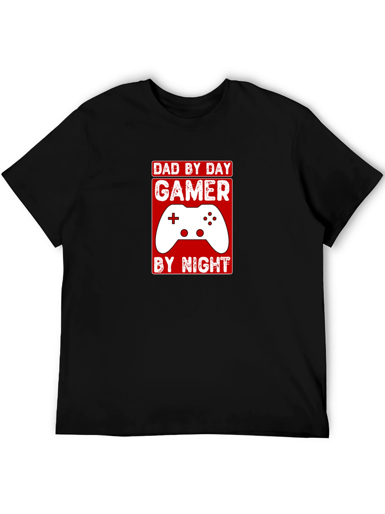 Dad By Day Gamer By Night Graphic T-Shirt
