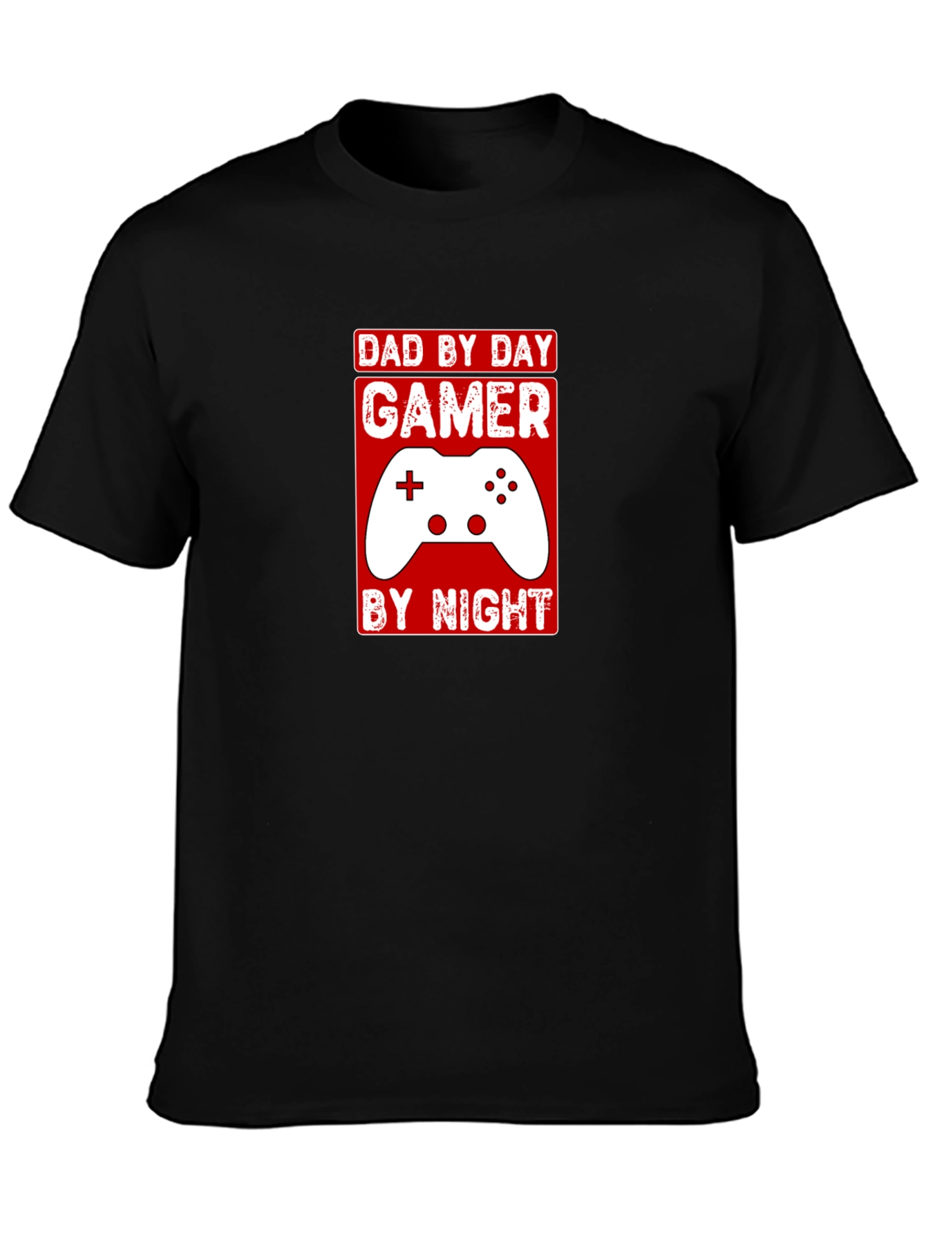 Dad By Day Gamer By Night Graphic T-Shirt