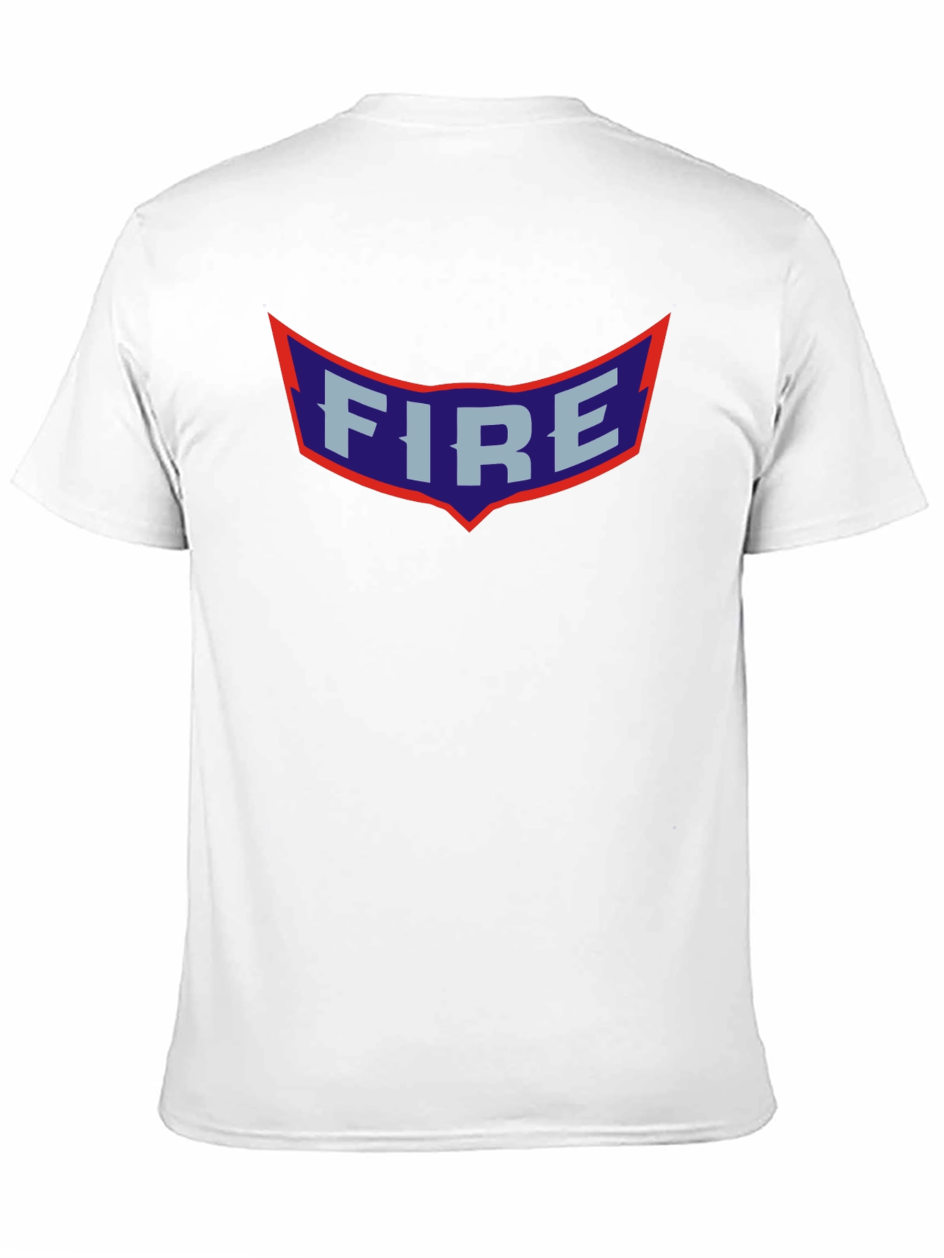 Retro FIRE Graphic Print Black T-Shirt