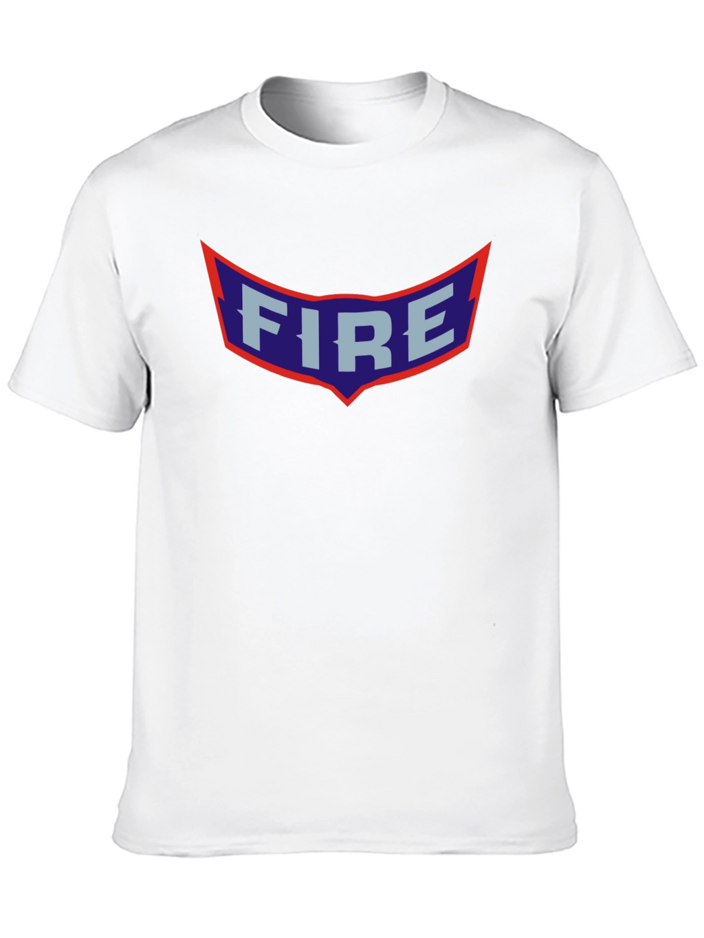 Retro FIRE Graphic Print Black T-Shirt