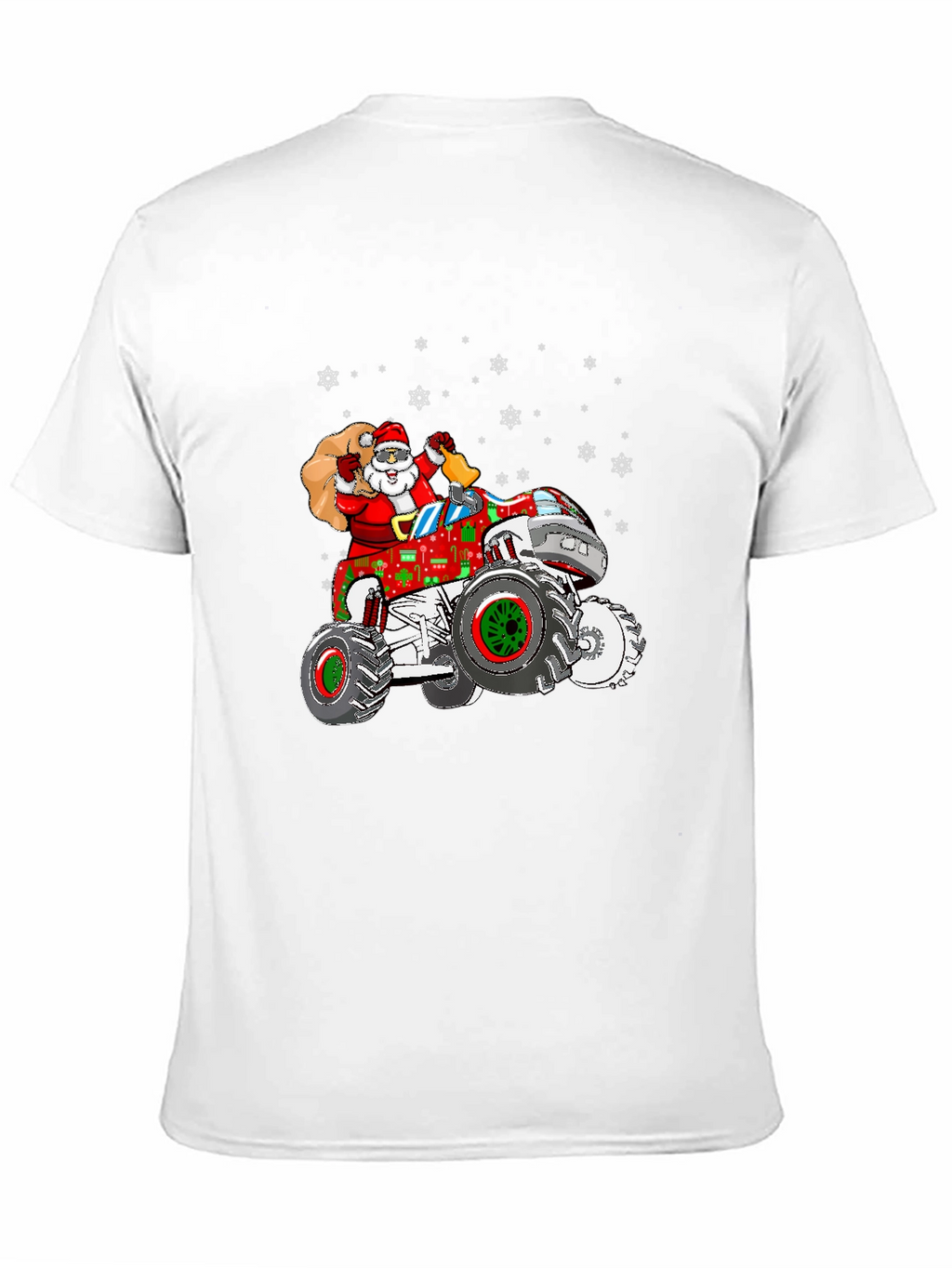 Santa Monster Truck Christmas T-Shirt