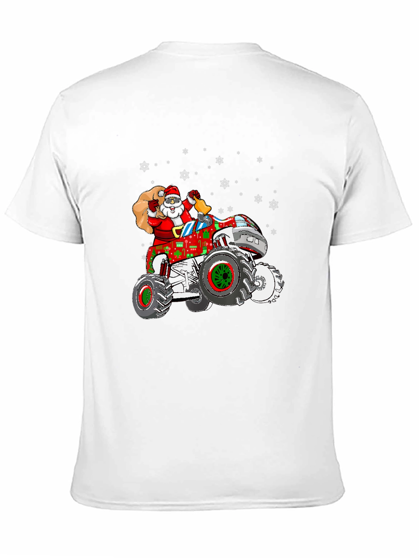 Santa Monster Truck Christmas T-Shirt