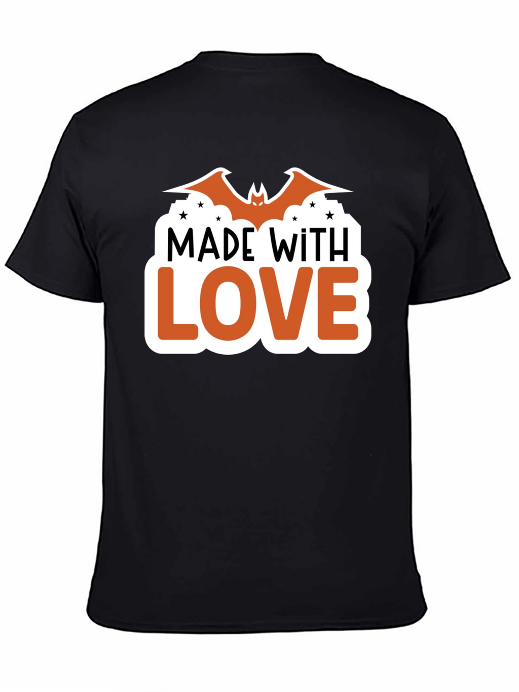 Made With Love Bat Halloween T-Shirt
