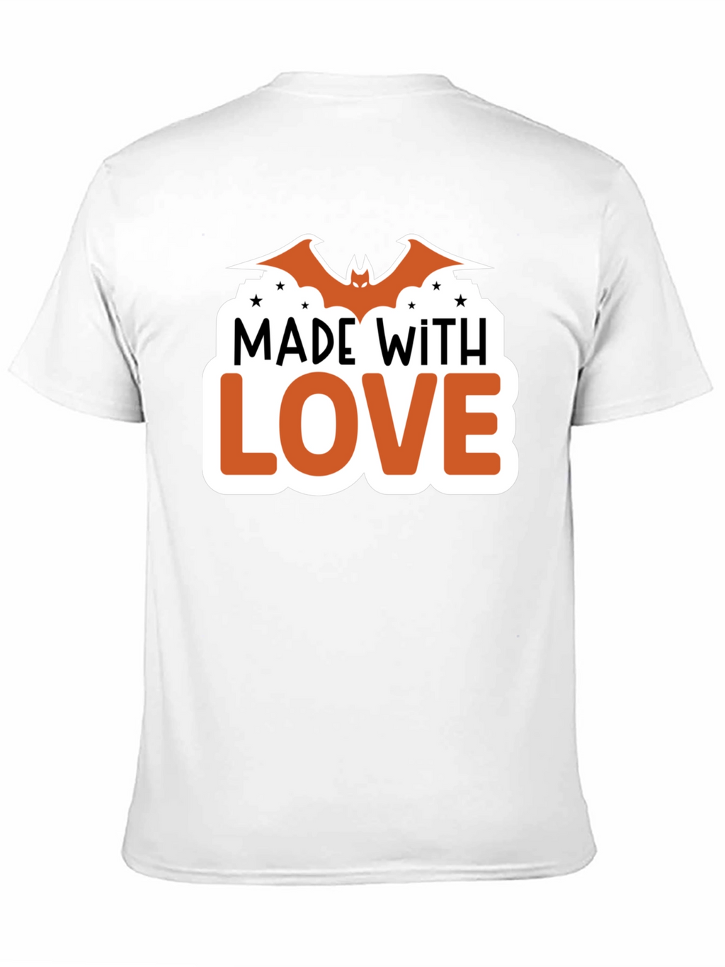 Made With Love Bat Halloween T-Shirt