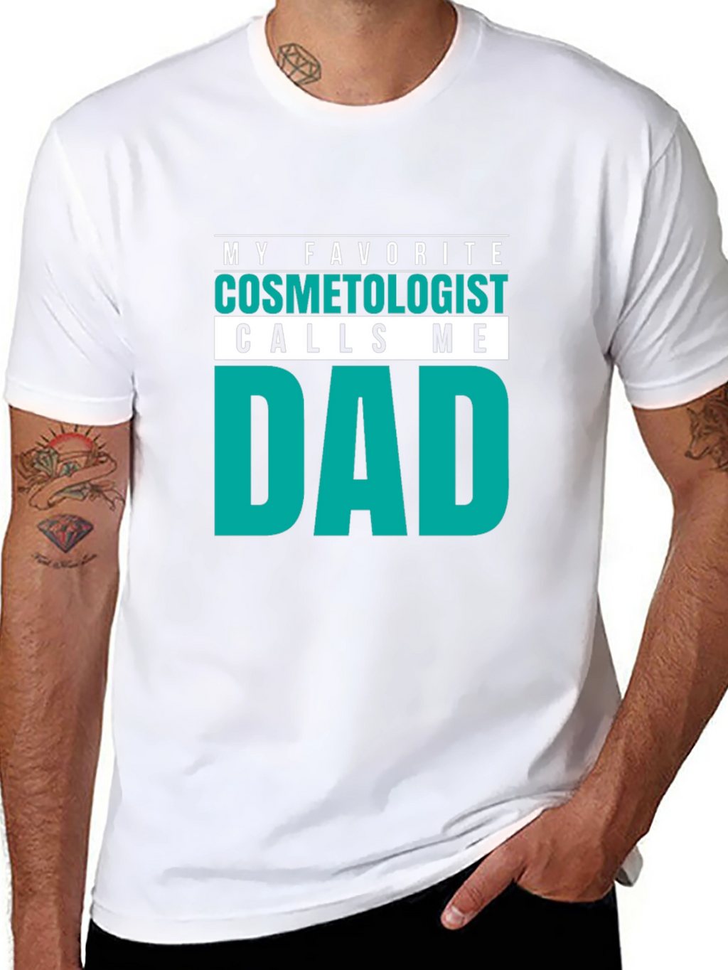 Cosmetologist Dad T-Shirt - Funny Gift Idea!