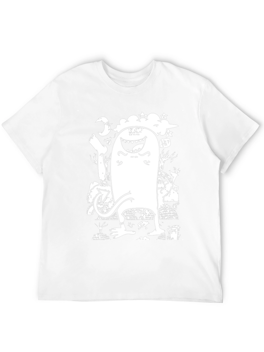 Monster Graphic T-Shirt - Funky Black Tee