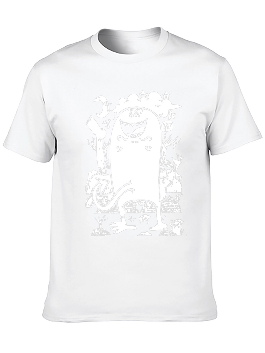 Monster Graphic T-Shirt - Funky Black Tee