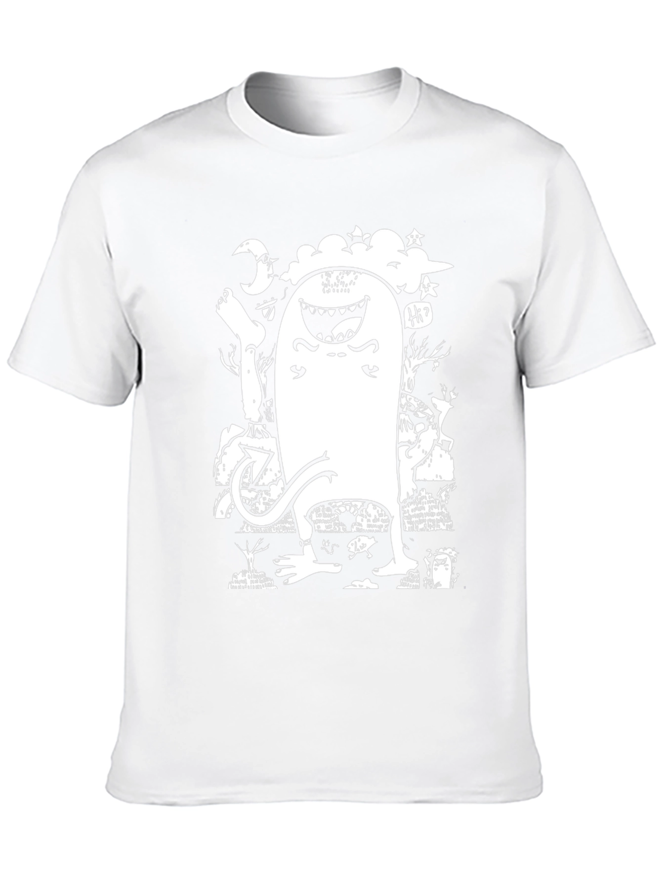 Monster Graphic T-Shirt - Funky Black Tee