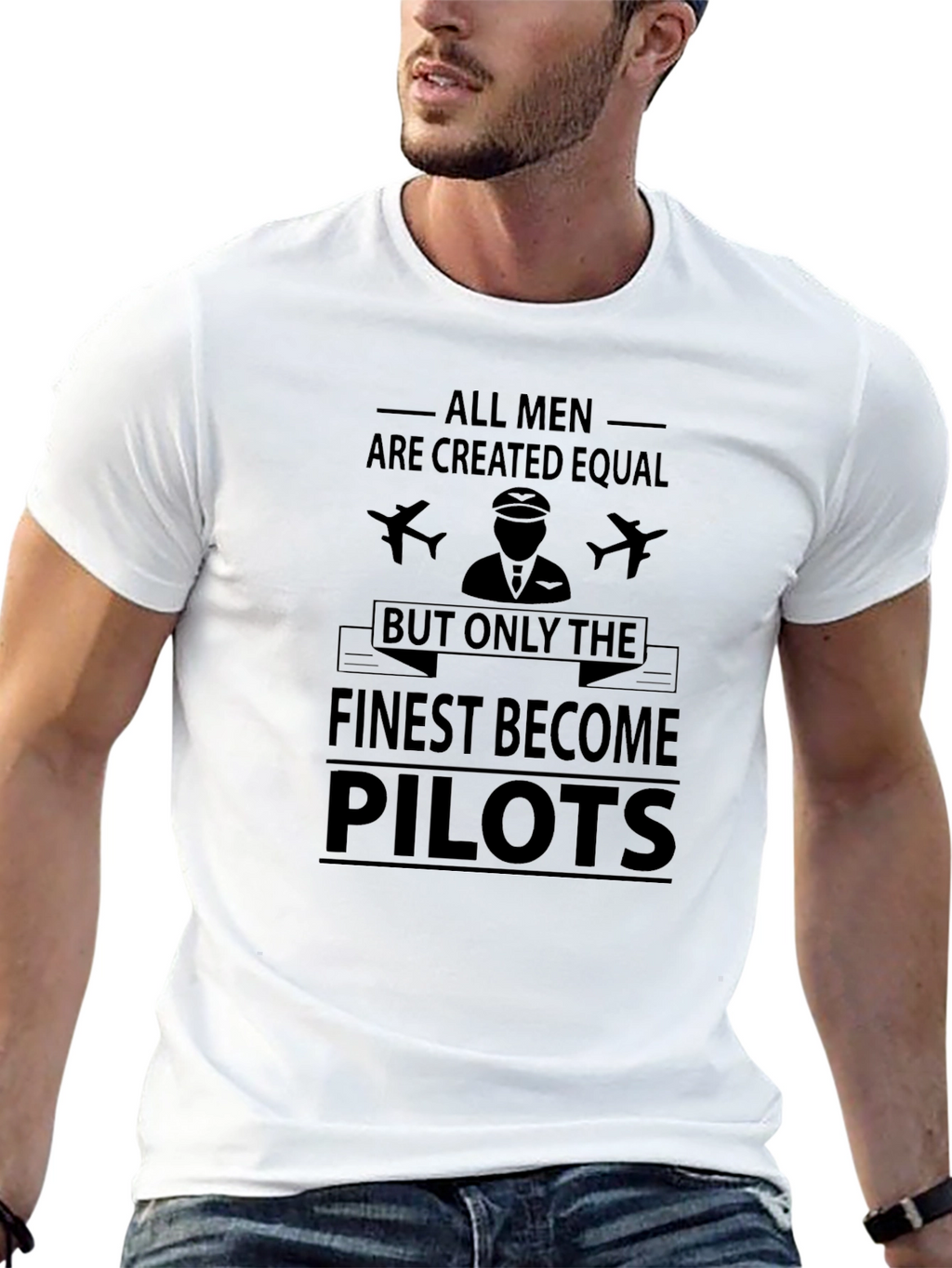 All Men Are Created Equal Pilot T-Shirt
