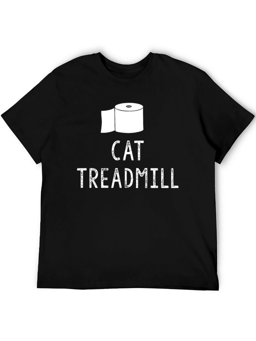 Cat Treadmill T-Shirt Funny Toilet Paper Tee