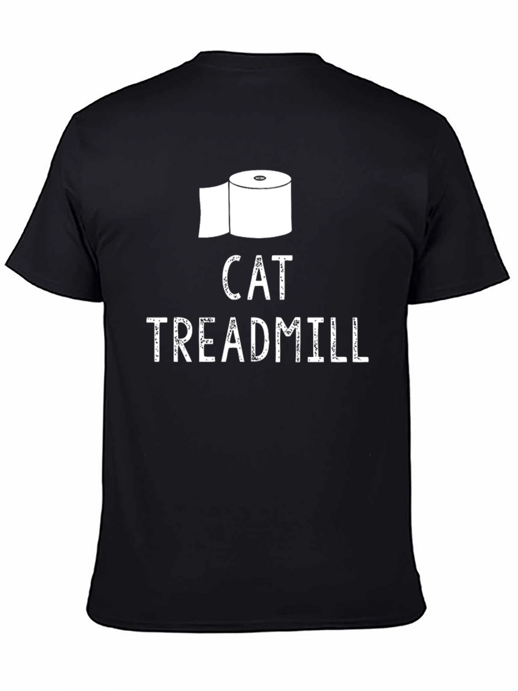 Cat Treadmill T-Shirt Funny Toilet Paper Tee