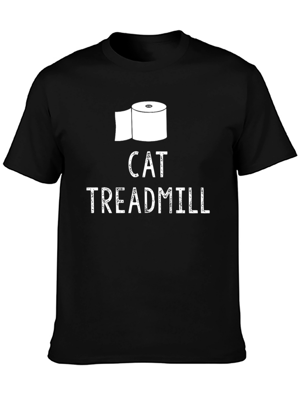 Cat Treadmill T-Shirt Funny Toilet Paper Tee