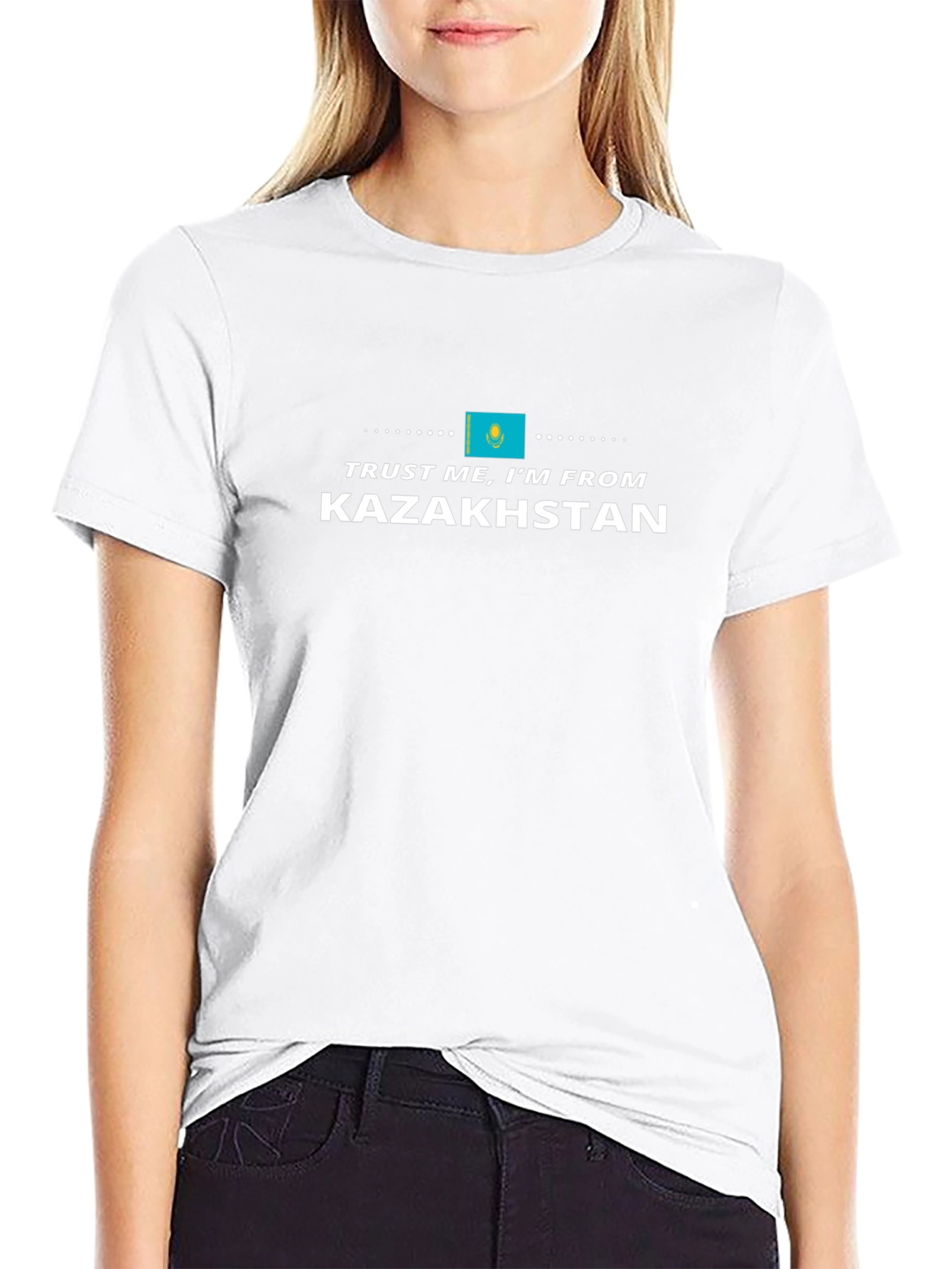 Trust Me Im From Kazakhstan Flag T-Shirt