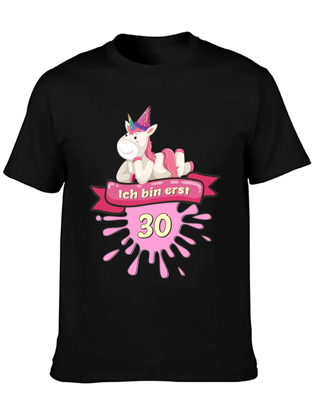 30 Years, Unicorn Gift Outfit Round 30th Birthday Unisex Casual T-Shirt – Clean Design For Daily Comfort