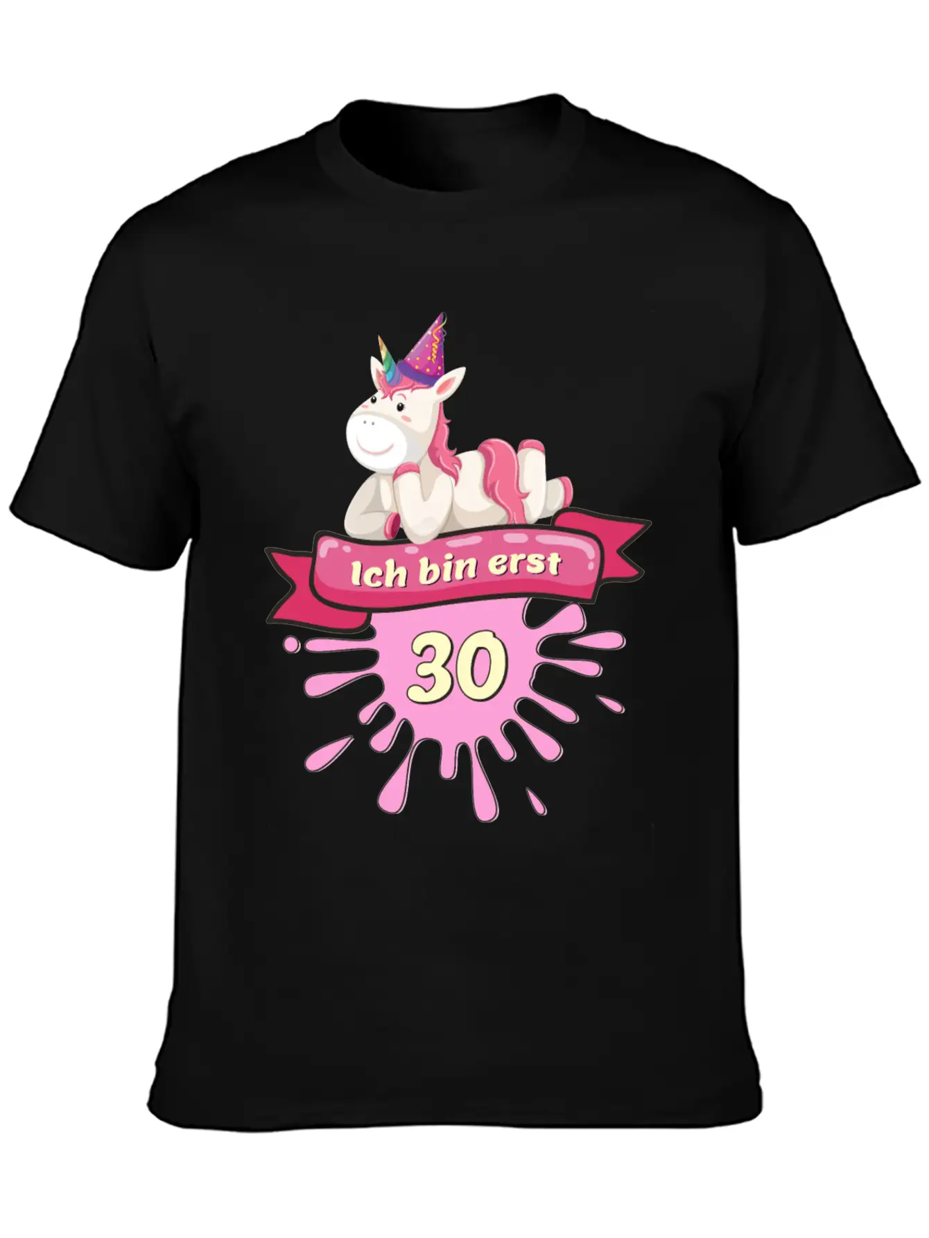 30 Years, Unicorn Gift Outfit Round 30th Birthday Unisex Casual T-Shirt – Clean Design For Daily Comfort