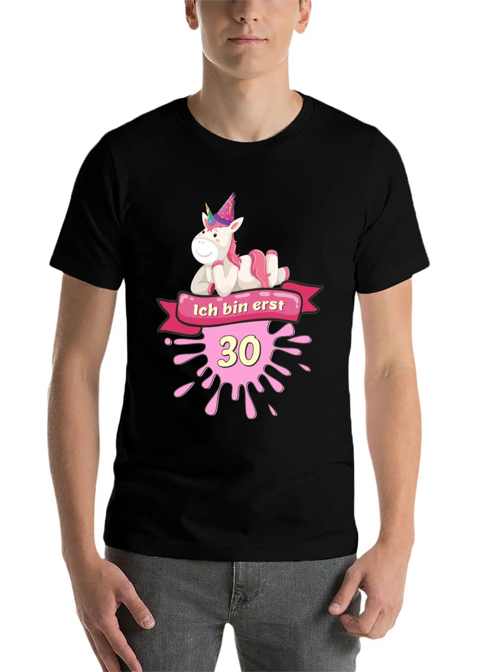 30 Years, Unicorn Gift Outfit Round 30th Birthday Unisex Casual T-Shirt – Clean Design For Daily Comfort