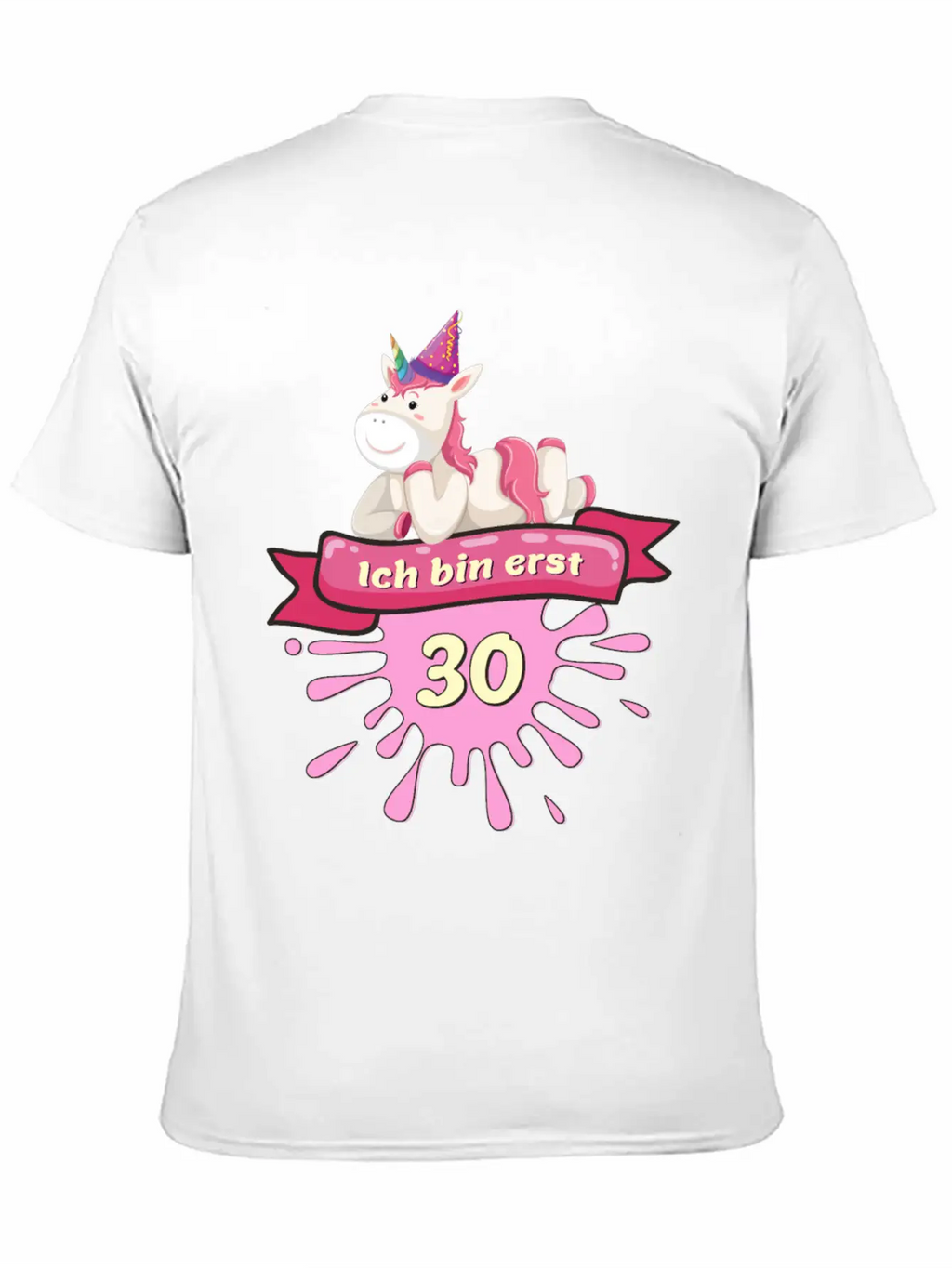 30 Years, Unicorn Gift Outfit Round 30th Birthday Unisex Casual T-Shirt – Clean Design For Daily Comfort