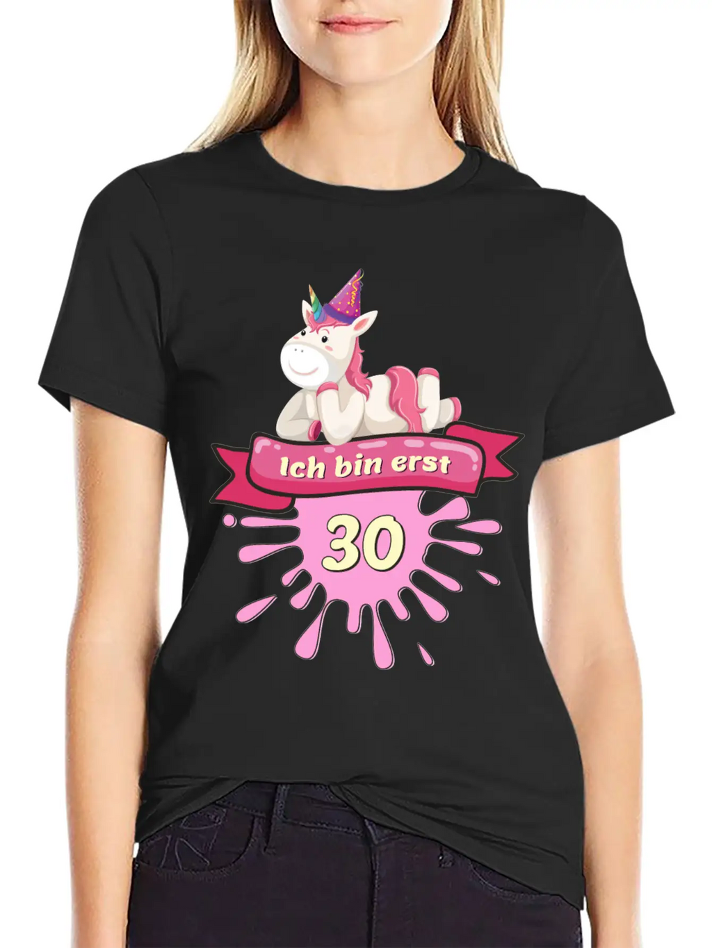 30 Years, Unicorn Gift Outfit Round 30th Birthday Unisex Casual T-Shirt – Clean Design For Daily Comfort