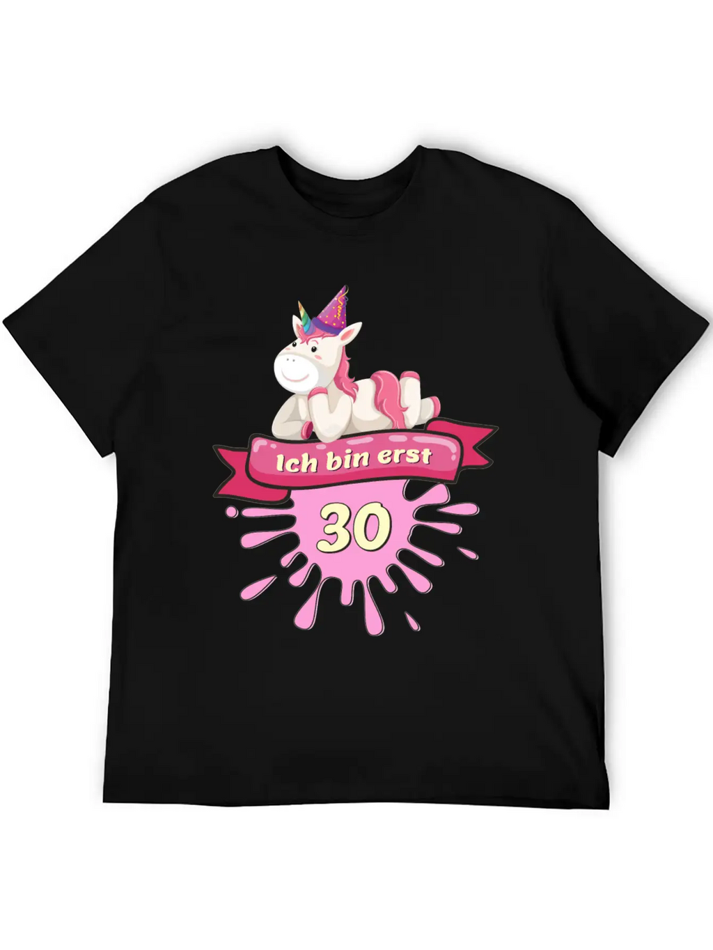 30 Years, Unicorn Gift Outfit Round 30th Birthday Unisex Casual T-Shirt – Clean Design For Daily Comfort