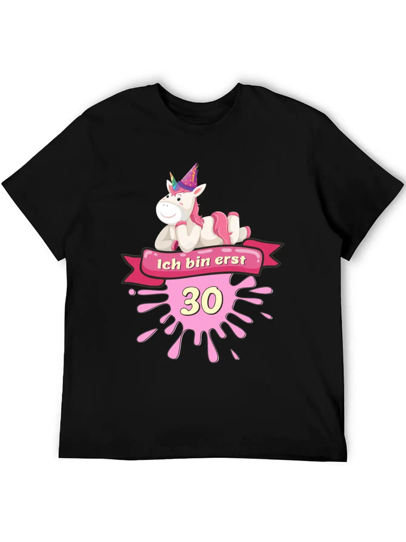 30 Years, Unicorn Gift Outfit Round 30th Birthday Unisex Casual T-Shirt – Clean Design For Daily Comfort