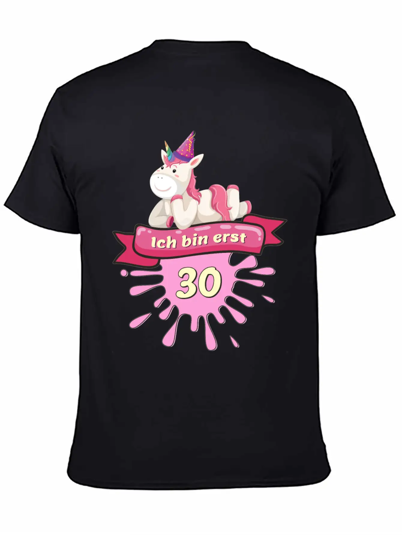 30 Years, Unicorn Gift Outfit Round 30th Birthday Unisex Casual T-Shirt – Clean Design For Daily Comfort