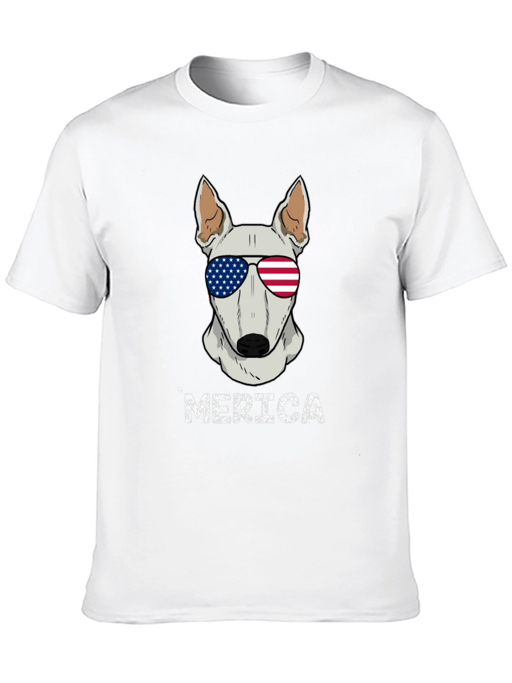 Patriotic Dog T-Shirt - Merica Bull Terrier Tee
