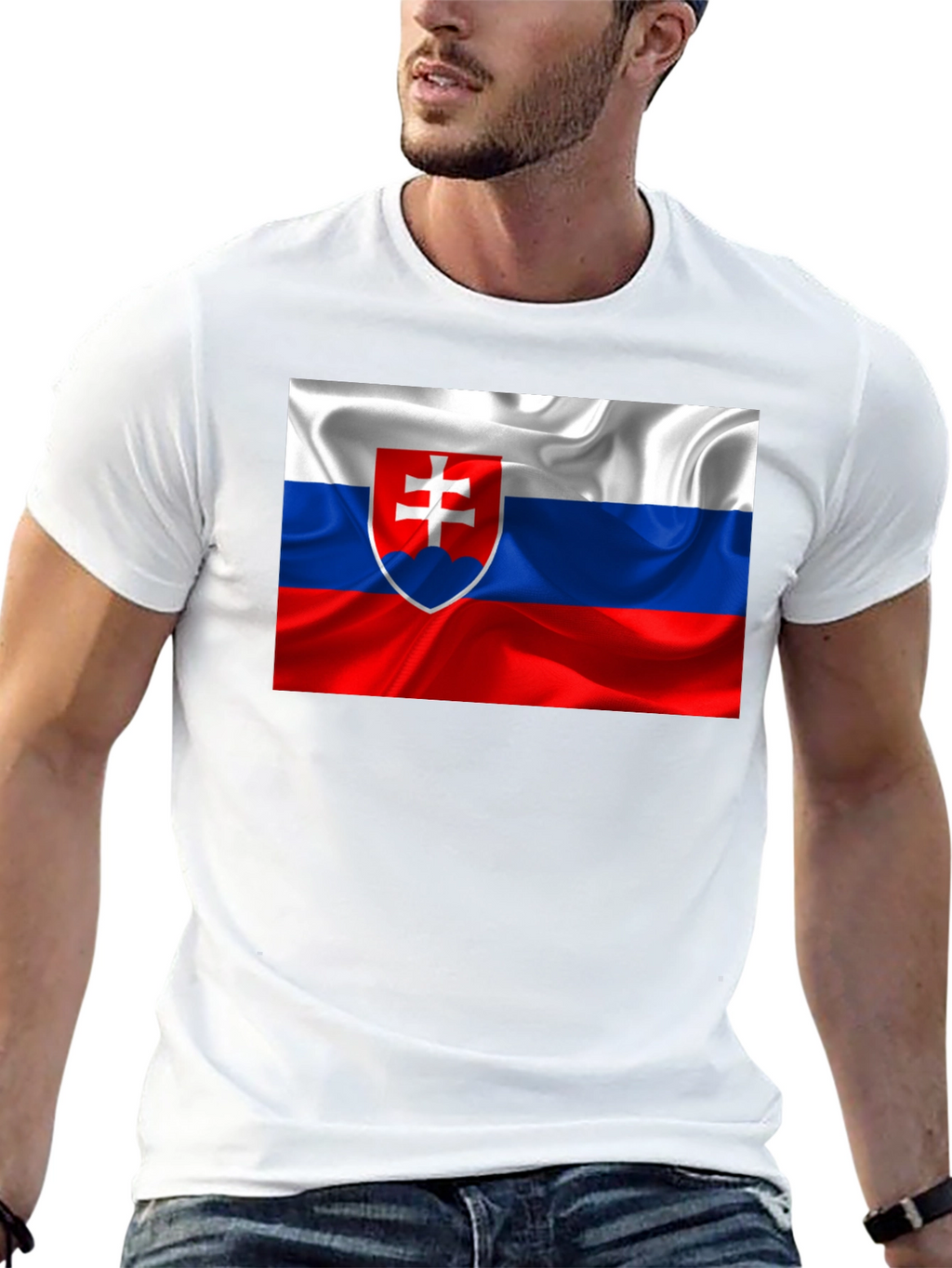 Slovakia Flag Graphic T-Shirt