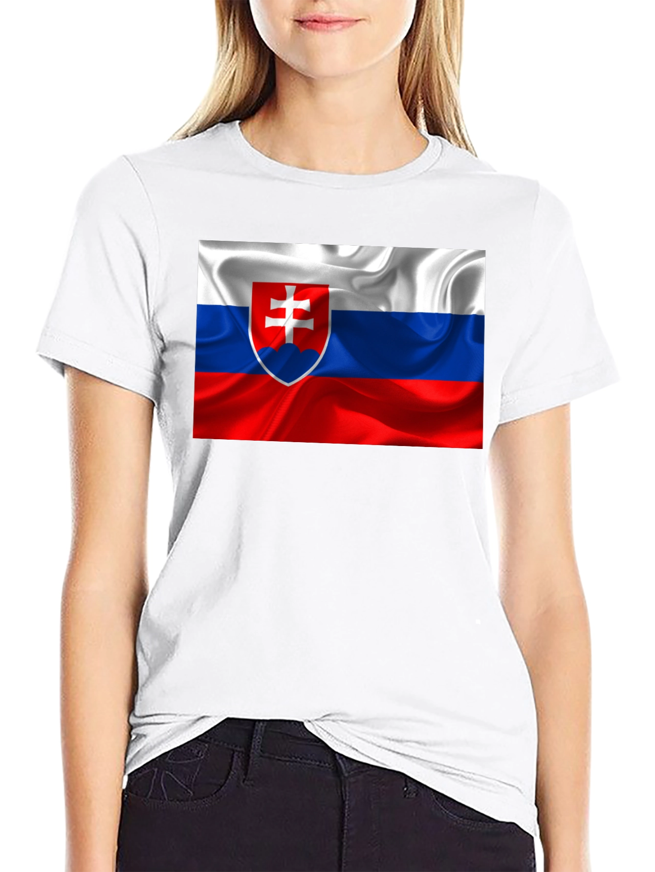 Slovakia Flag Graphic T-Shirt