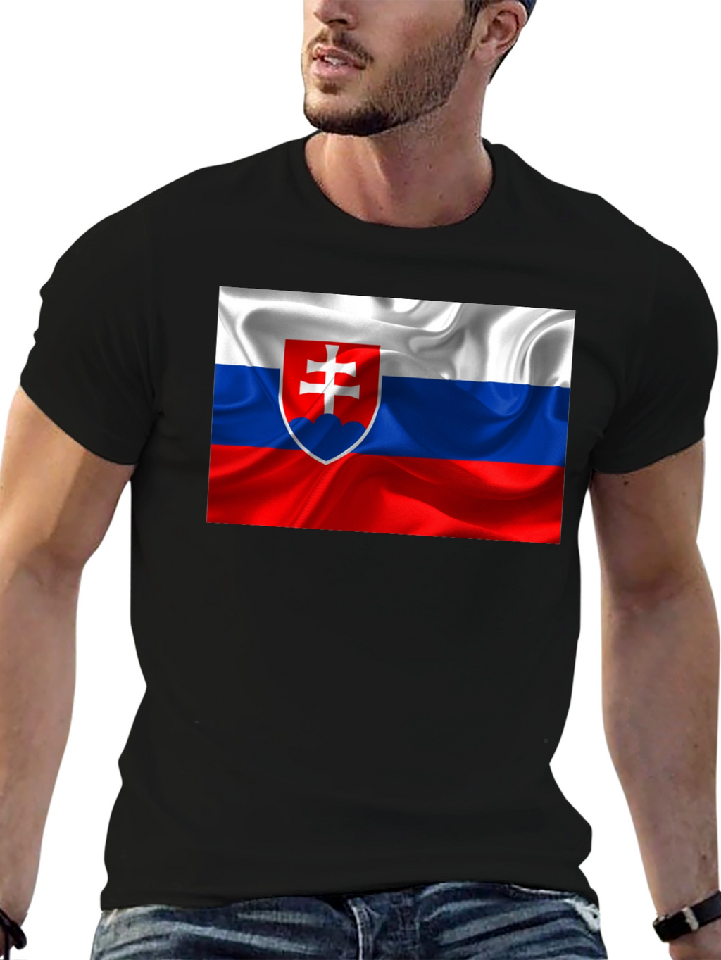 Slovakia Flag Graphic T-Shirt
