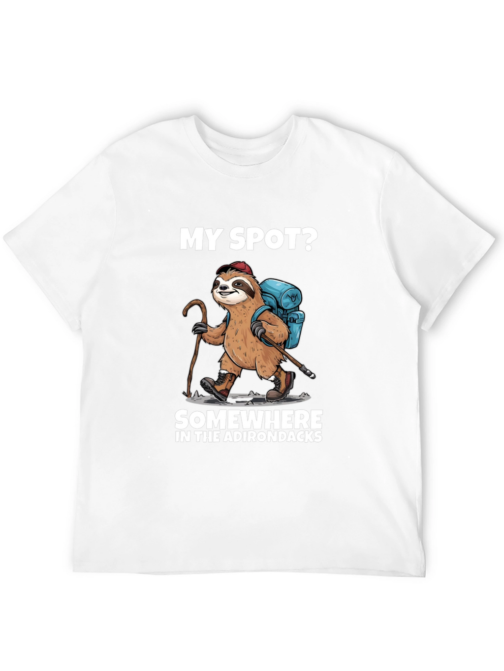 Sloth Hiker T-Shirt - Adirondacks Adventure