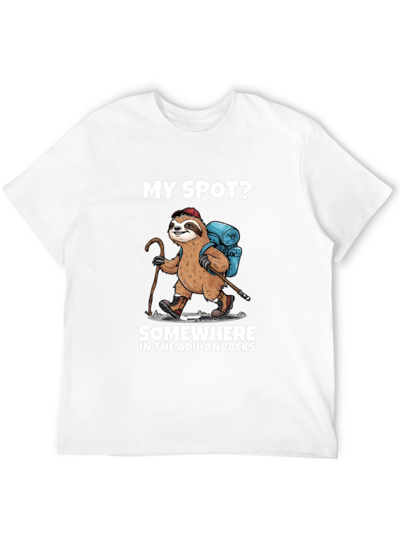 Sloth Hiker T-Shirt - Adirondacks Adventure