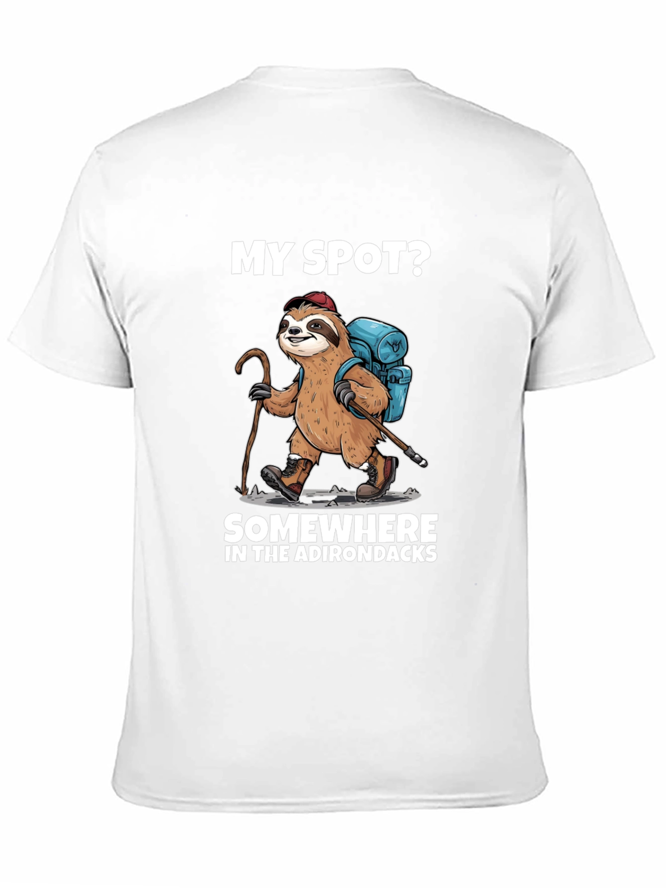 Sloth Hiker T-Shirt - Adirondacks Adventure